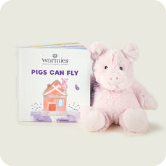 Pacchetto libro e peluche - Maialino